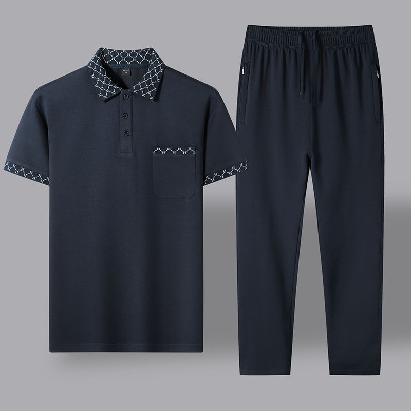 Embroidery Cotton Shirt - Conjunto de Camiseta de Manga Corta