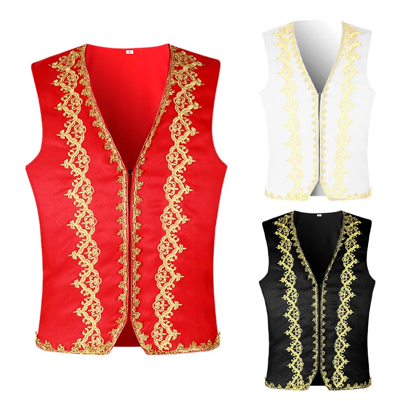 Embroidery Online - Chaleco barroco con bordado dorado Medieval
