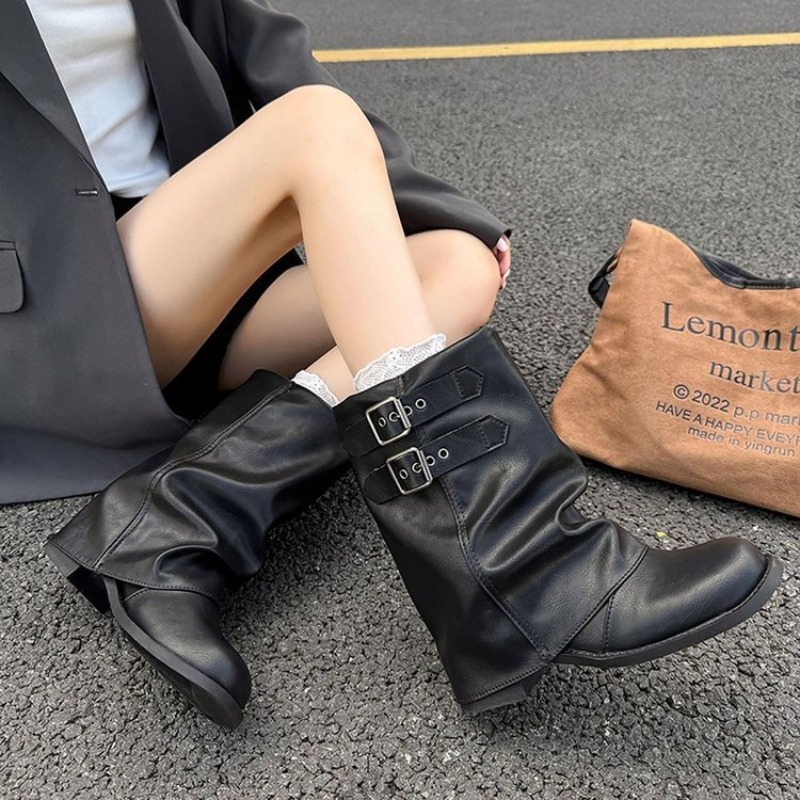 Botas de media caña con doble  - Embroidery Garments reseña y precio