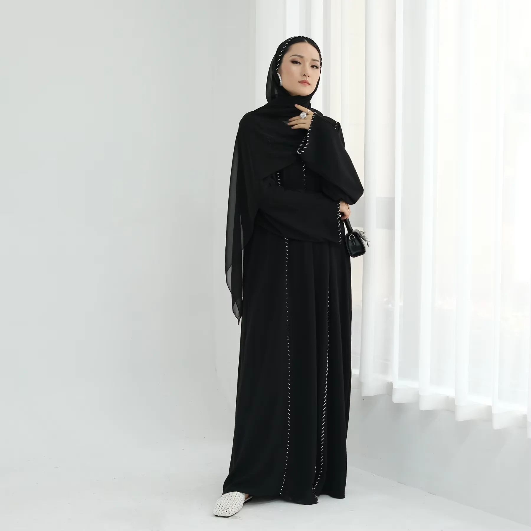 Abaya de Lujo de Dubái, Kimono - Embroidery Kebaya reseña y precio