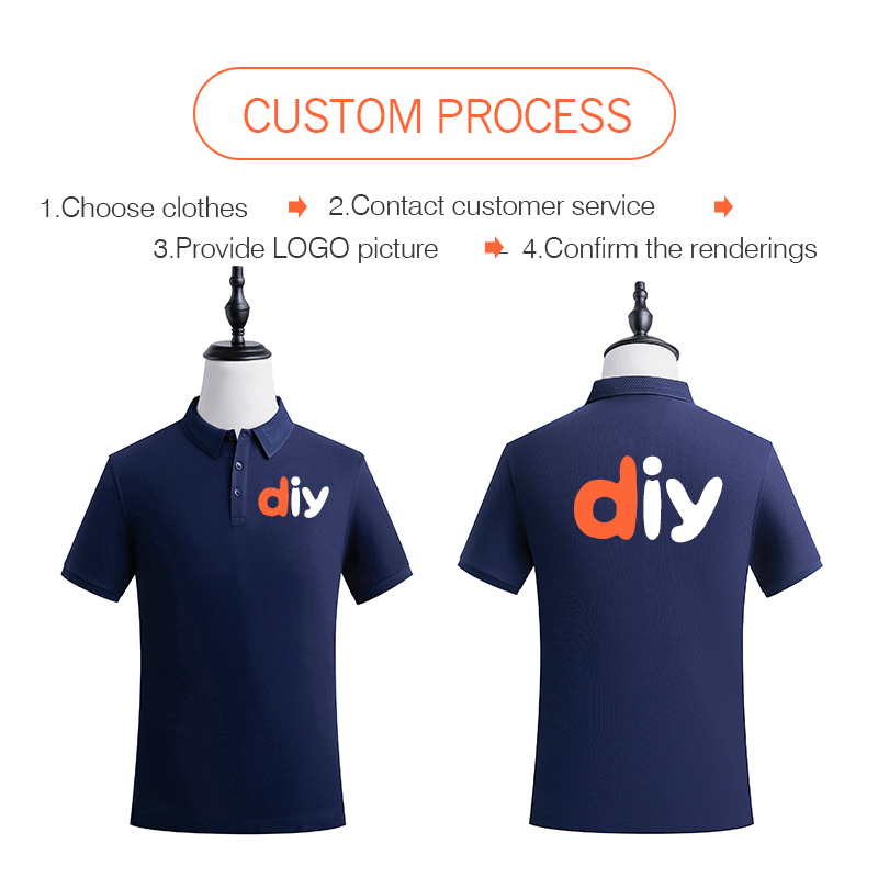 Camiseta Polo Personalizable c - Embroidery Cotton Shirt reseña y precio