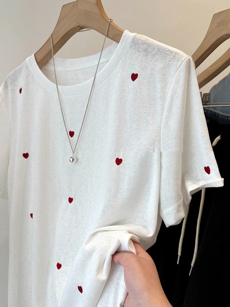 Camiseta de manga corta de alg - Embroidery Cotton Shirt reseña y precio