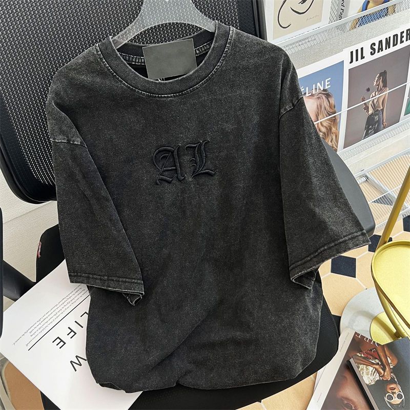 Camiseta clásica con bordado d - Embroidery Cotton Shirt reseña y precio