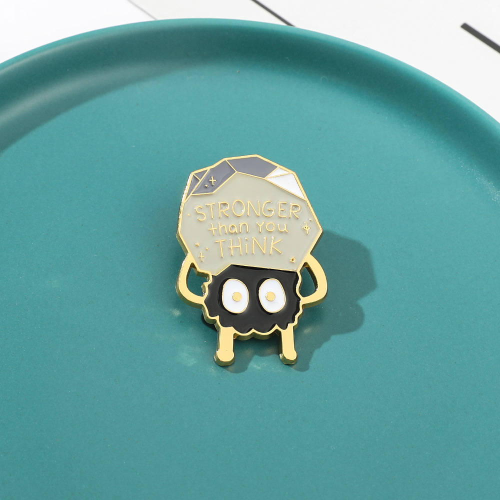 Broche de metal de anime Gunda - Embroidery Reddit reseña y precio