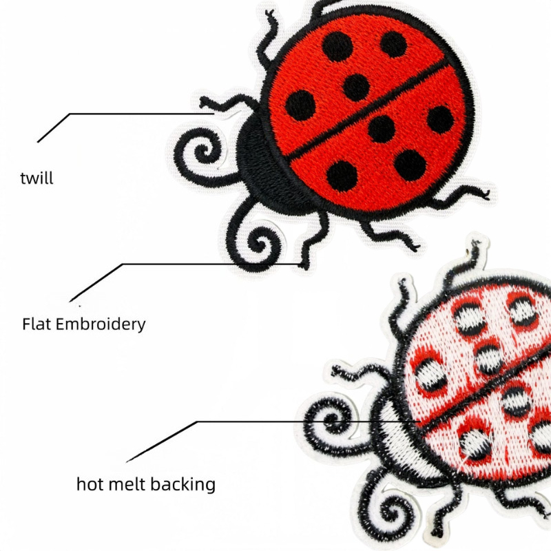 Parche bordado termoadhesivo c - Embroidery Lady Bug reseña y precio