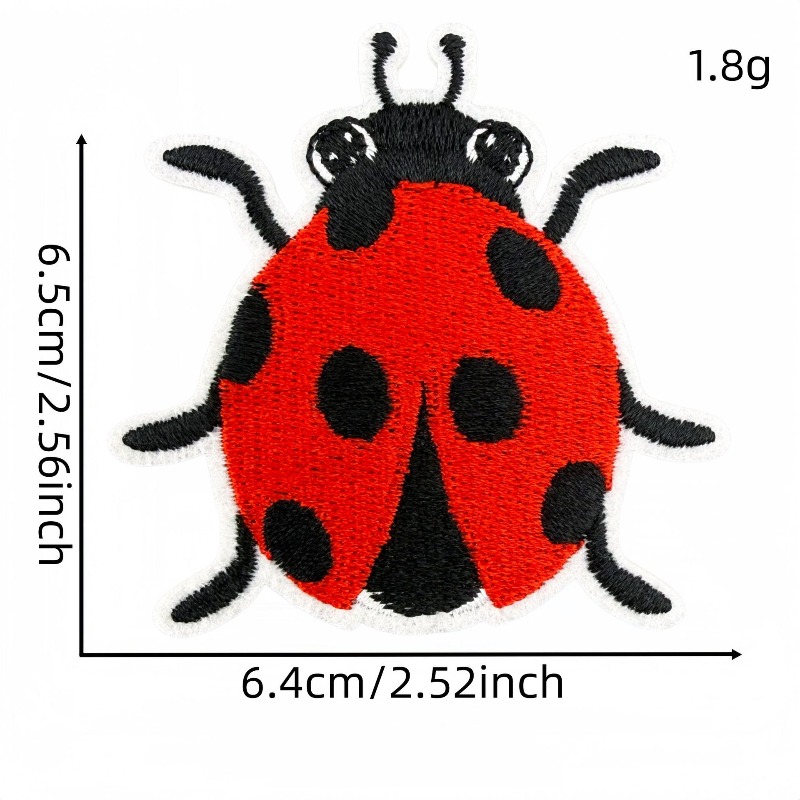 Parche bordado termoadhesivo c - Embroidery Lady Bug reseña y precio