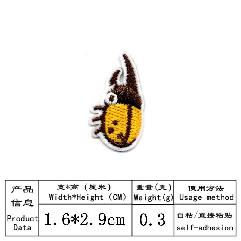 50 unids/lote parche bordado d - Embroidery Lady Bug reseña y precio